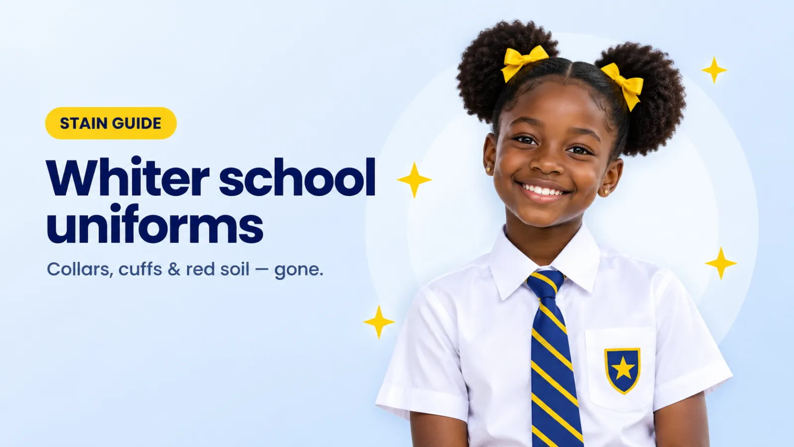 How to get school uniforms white again
